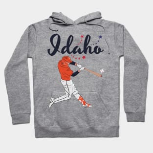 Idaho USA Baseball Hoodie